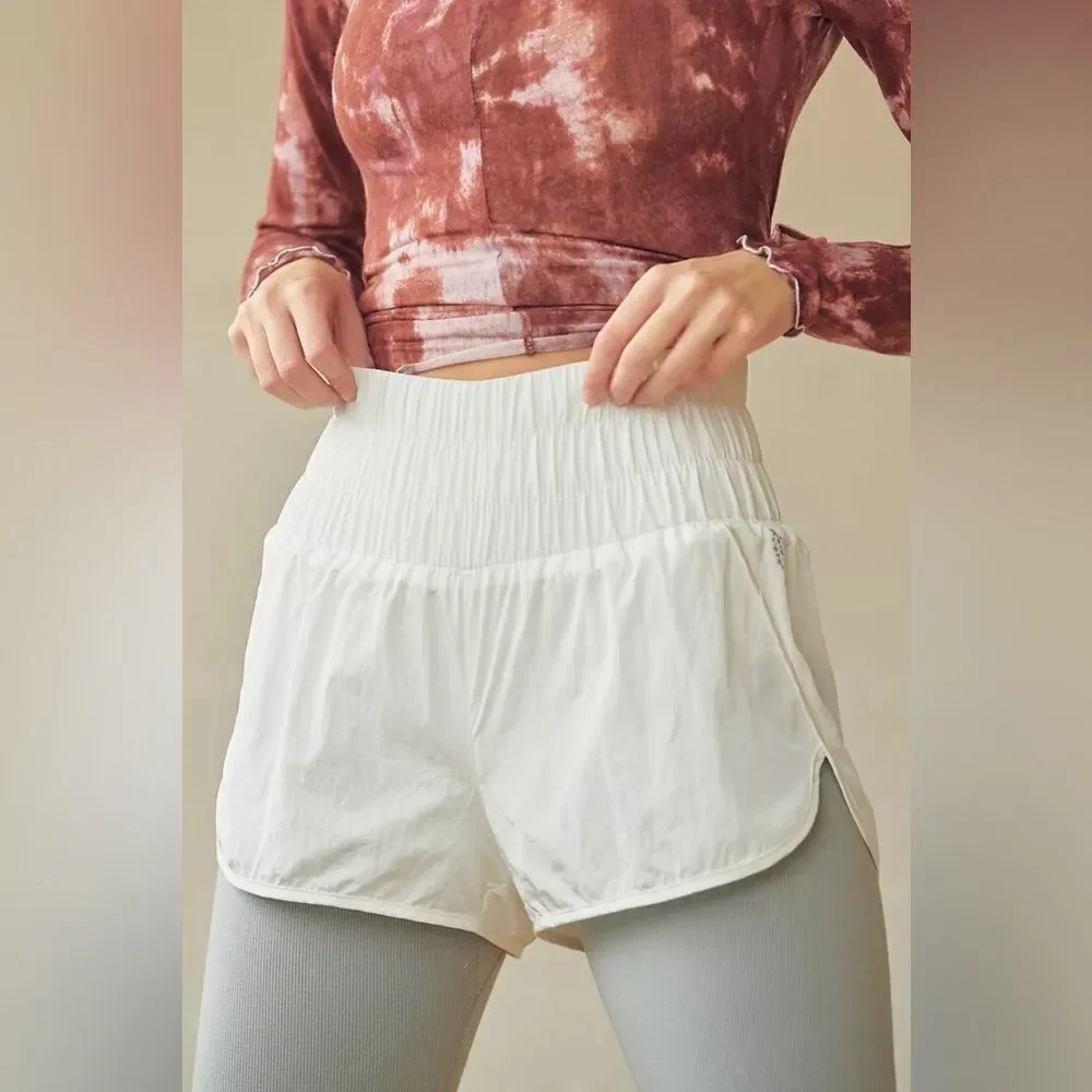 Free People Moving The Way Home Shorts Size Medium White​